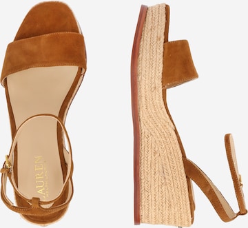 Sandales 'LEONA' Lauren Ralph Lauren en marron