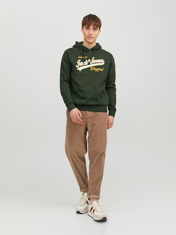 JACK & JONES كنزة رياضية بلون أخضر