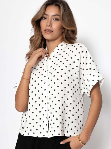 SASSYCLASSY Bluse‌‌‌ in Weiß