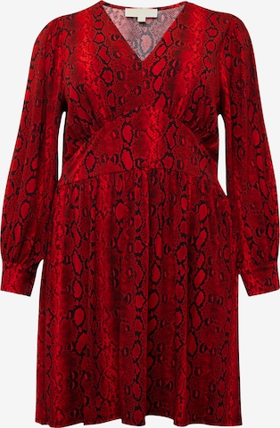 Michael Kors Plus Φόρεμα σε κόκκινο: μπροστά