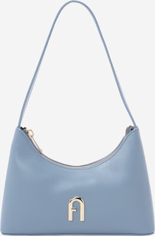 FURLA - Mala de ombro 'DIAMANTE' em azul: frente