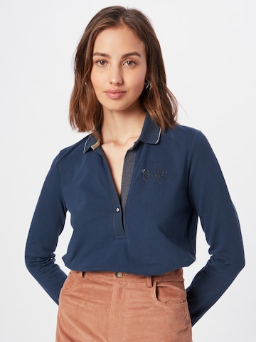 La Martina Shirt in Blauw: voorkant