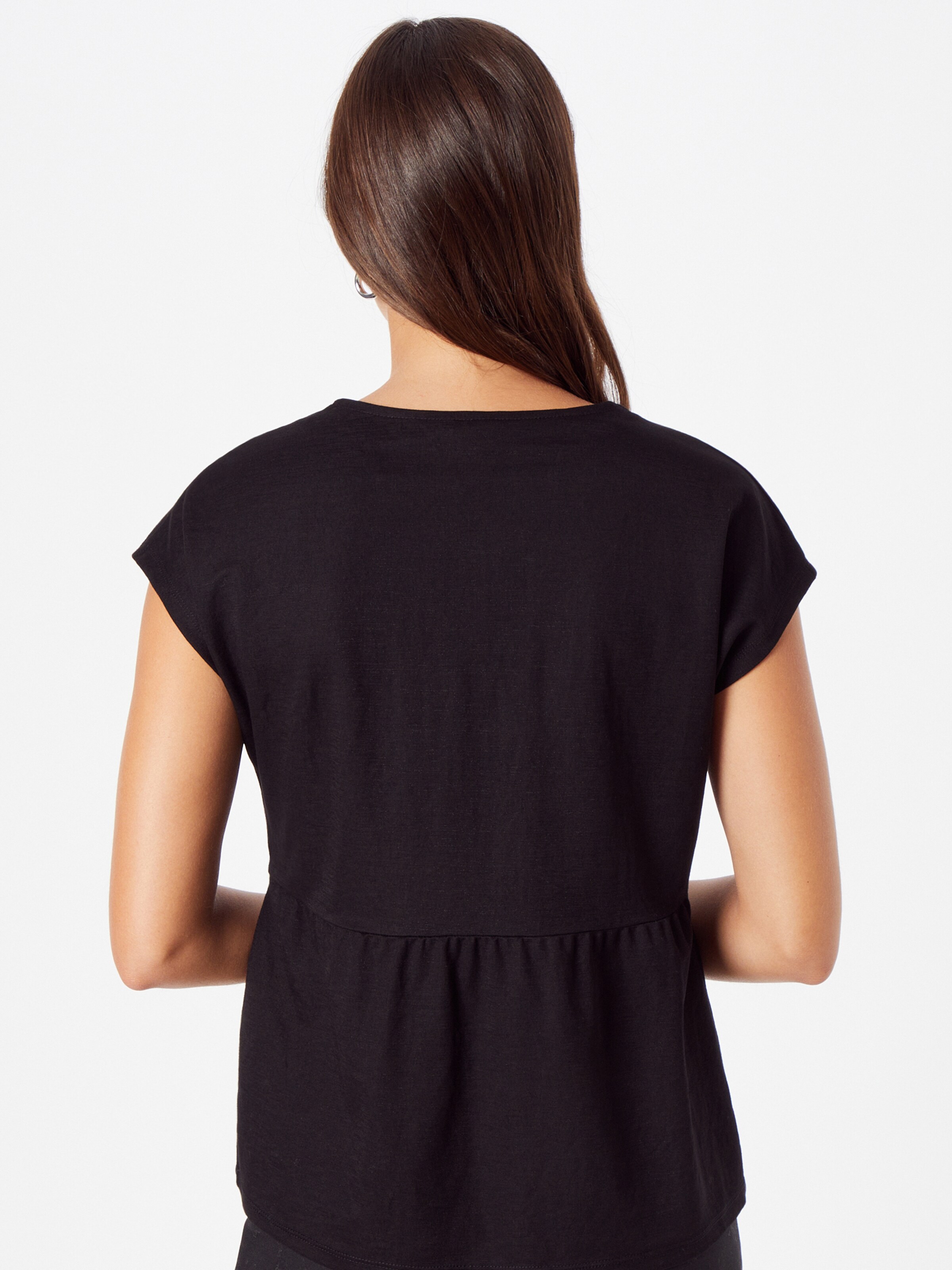 Frauen Große Größen COMMA Shirt in Schwarz - CZ49517