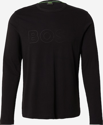 Tricou 'Tognbo' de la BOSS Green pe negru: față