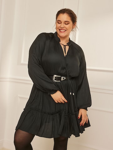 Rochie 'Enie' de la Guido Maria Kretschmer Curvy pe verde: față