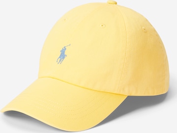 Casquette Polo Ralph Lauren en jaune : devant