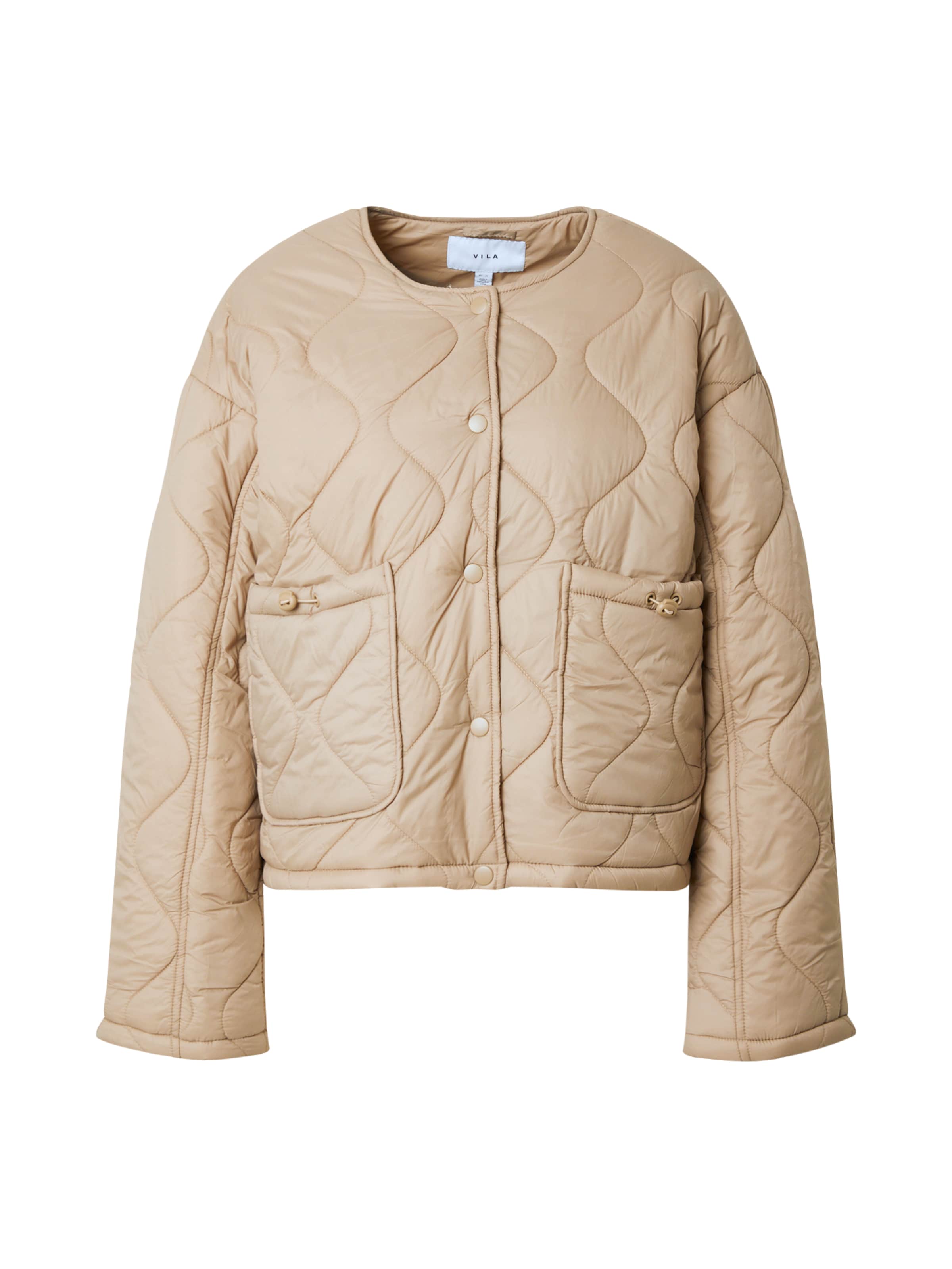 VILA Φθινοπωρινό και ανοιξιάτικο μπουφάν 'VISibiria' σε καφέ: μπροστά