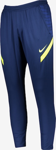 NIKE Workout Pants in Blue: front