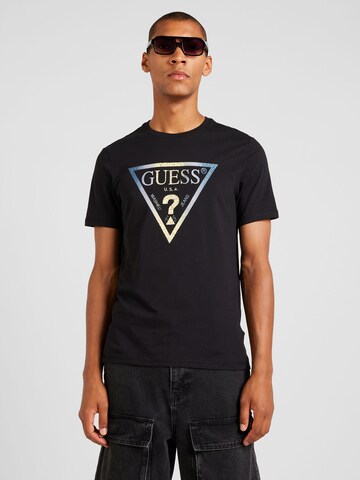 GUESS T-Shirt in Schwarz: predná strana