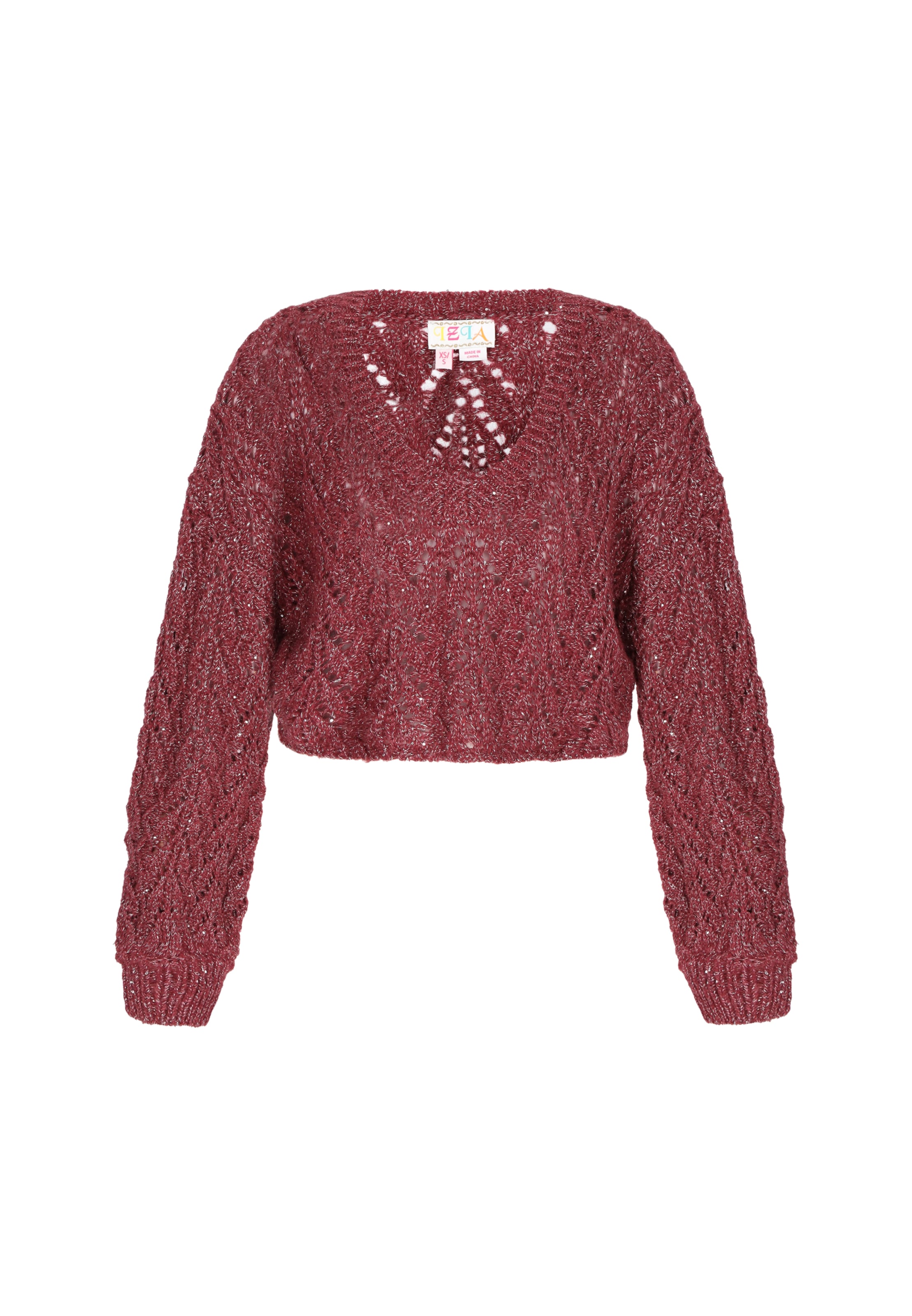 IZIA Pulóver - piros: elől