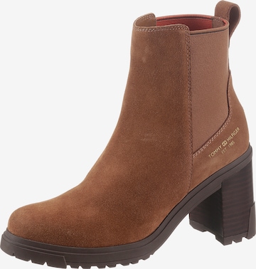 TOMMY HILFIGER Chelsea Boots in Brown: front