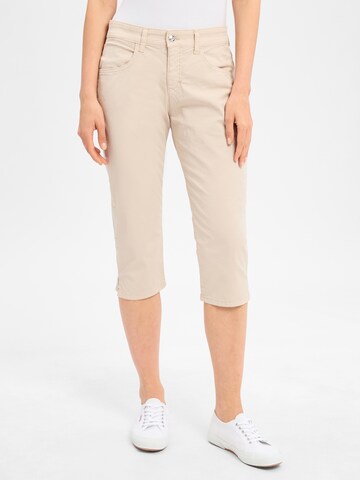 MAC Slim fit Pants in Beige: front