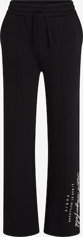 Loosefit Pantalon Karl Lagerfeld en noir : devant