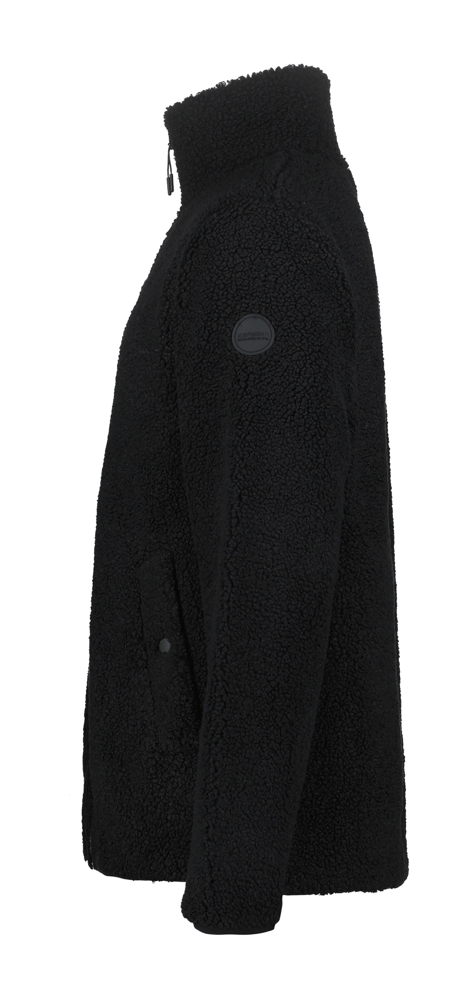 ICEPEAK Athletic fleece jacket in Black