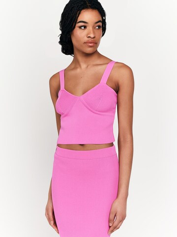 Lezu Top 'Charly' in Pink: front
