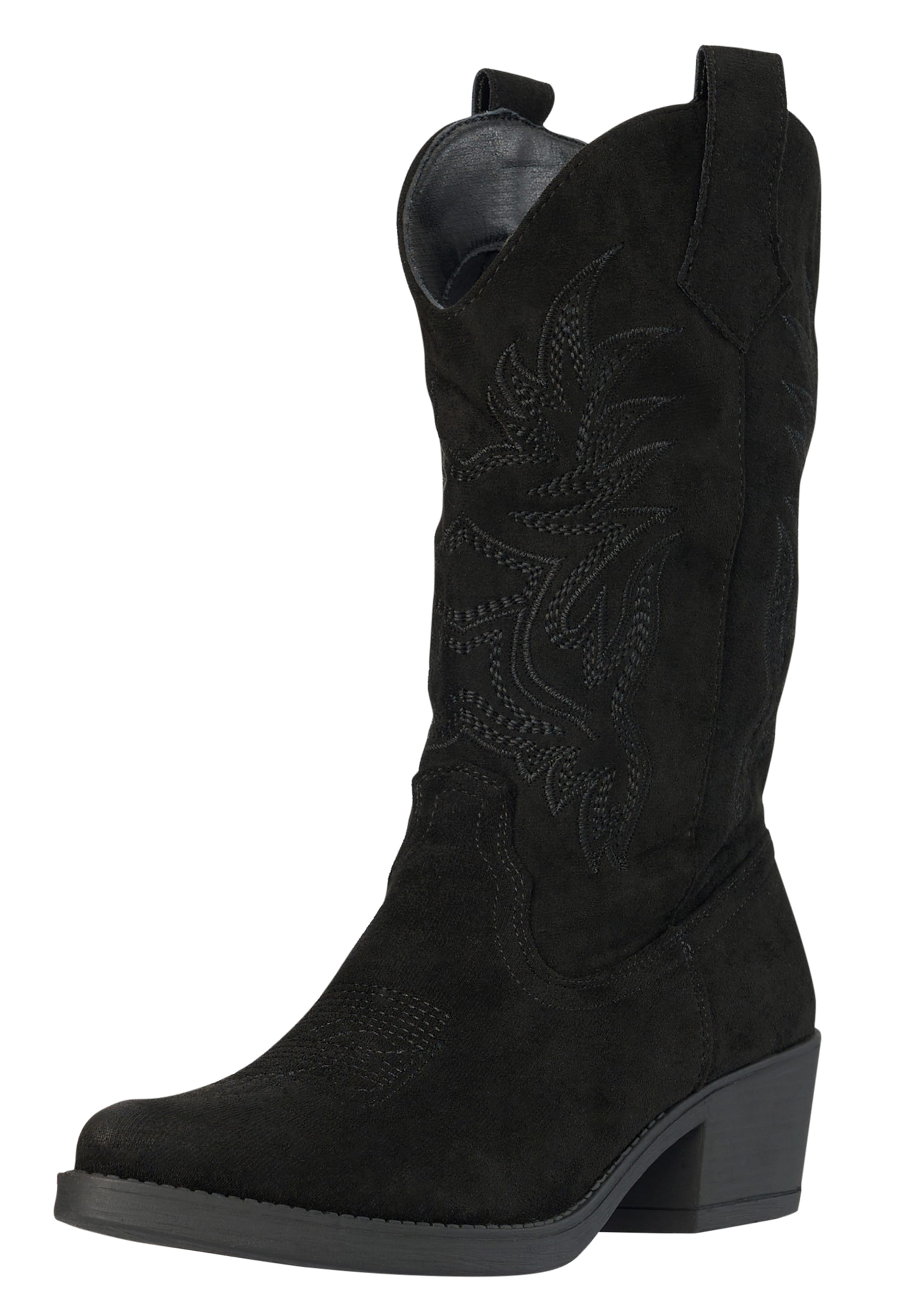 Salinyang Cowboylaarzen in Zwart: voorkant