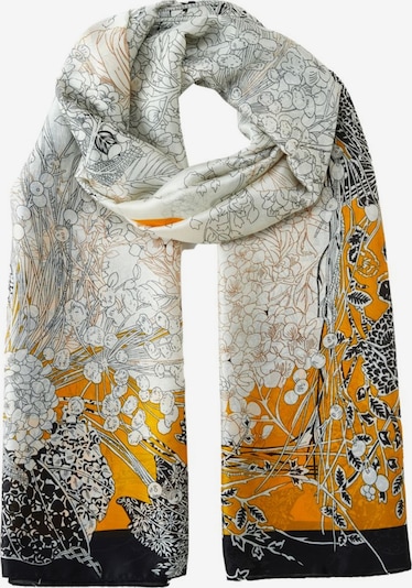 19V69 ITALIA Scarf 'Etole de soie Flora Vivace' in One Size in Yellow, Item view