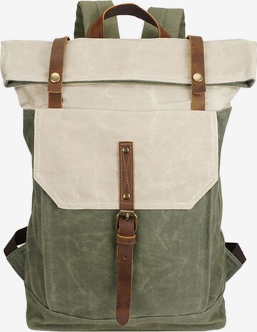 jolar Rucksack 'Retro' in Grün: Vorderseite