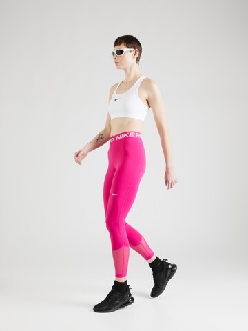 NIKE Скинни Спортивные штаны в Ярко-розовый
