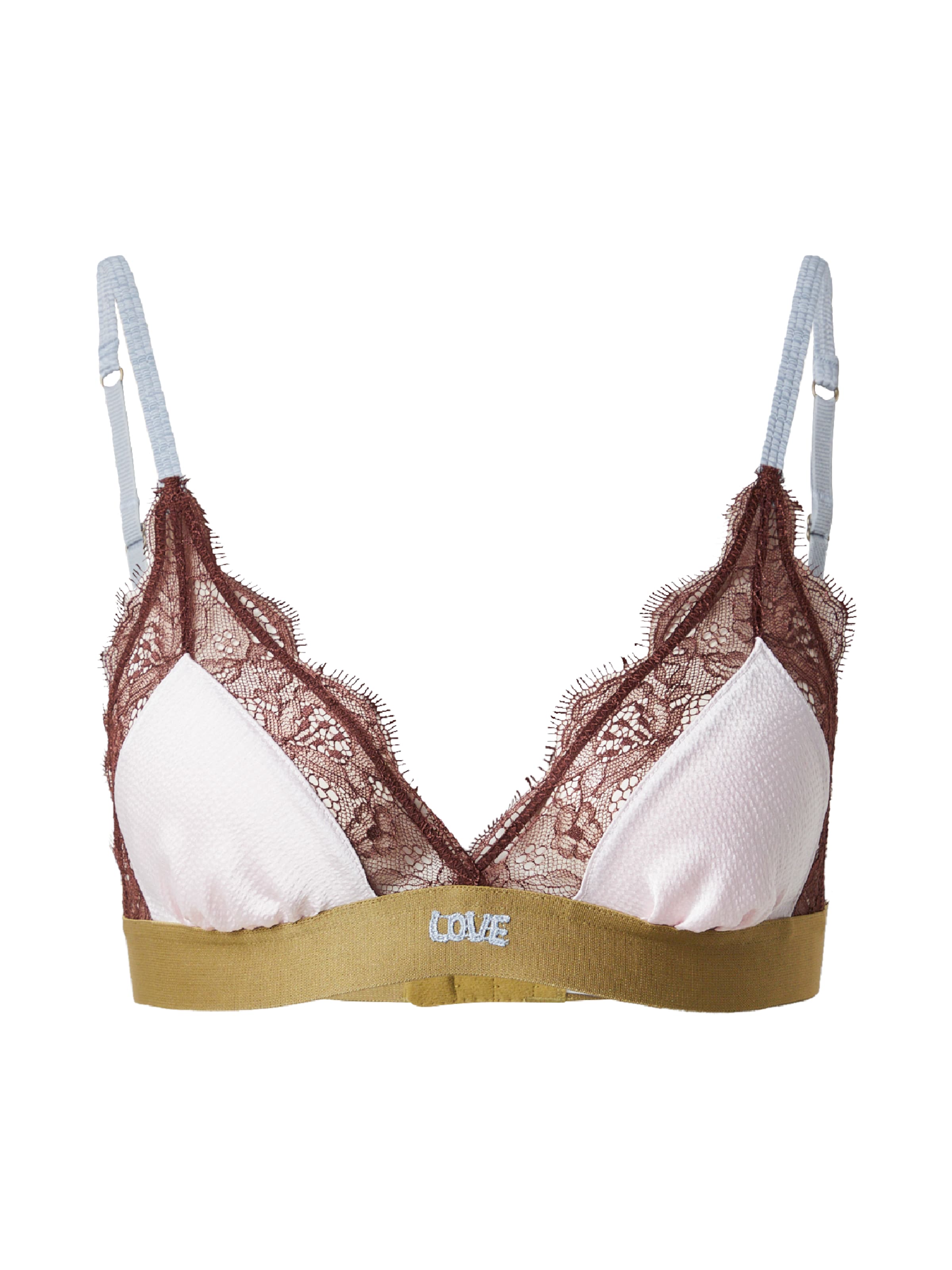 LOVE Stories Сутиен с триъгълни чашки Сутиен в розово: отпред