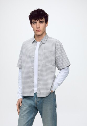 HOLLISTER Comfort Fit Πουκάμισο σε γκρι