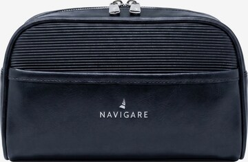 Pochette 'Pochette uomo Navigare con zip - Poliestere resistente' di Navigare in blu: frontale
