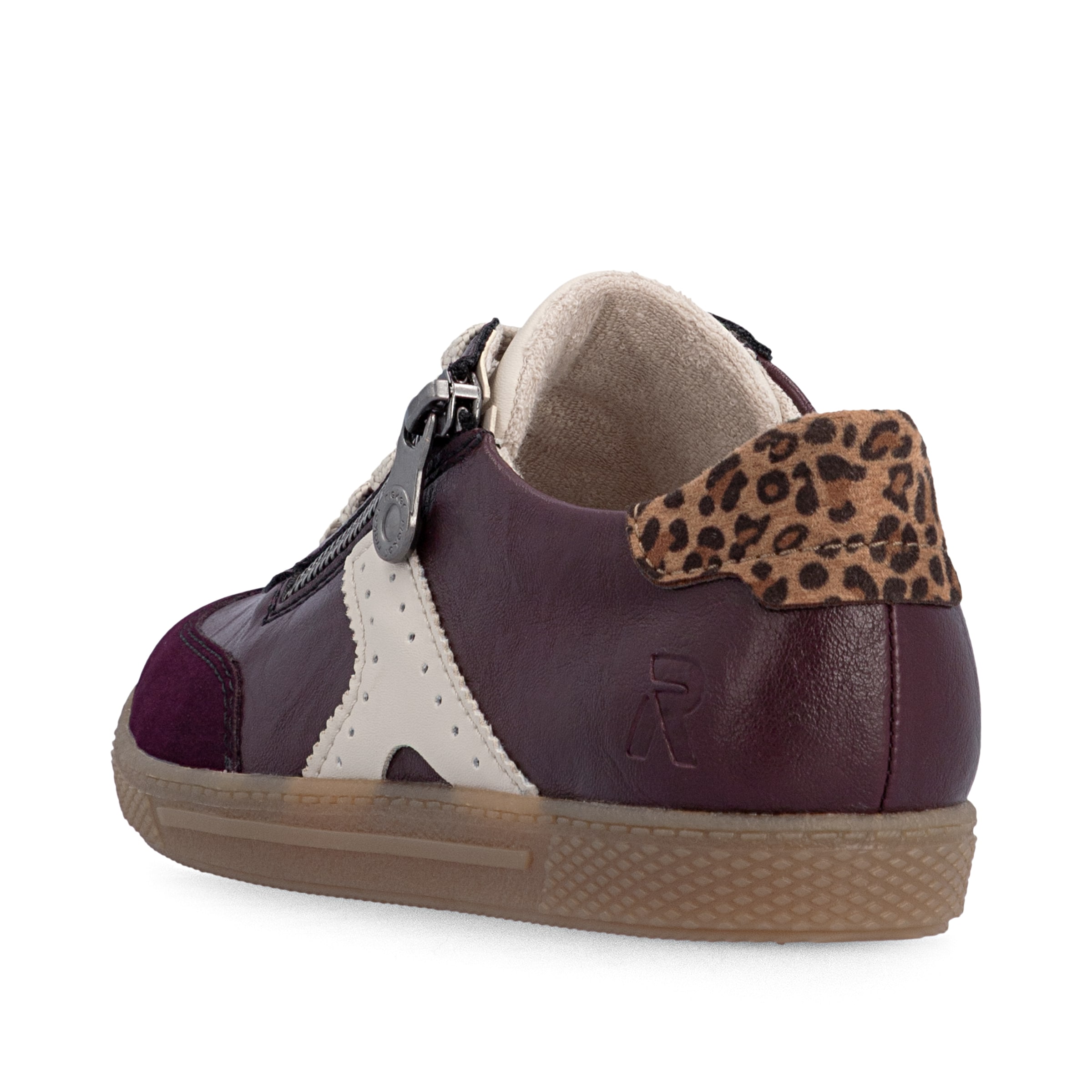 Baskets basses Rieker en rouge