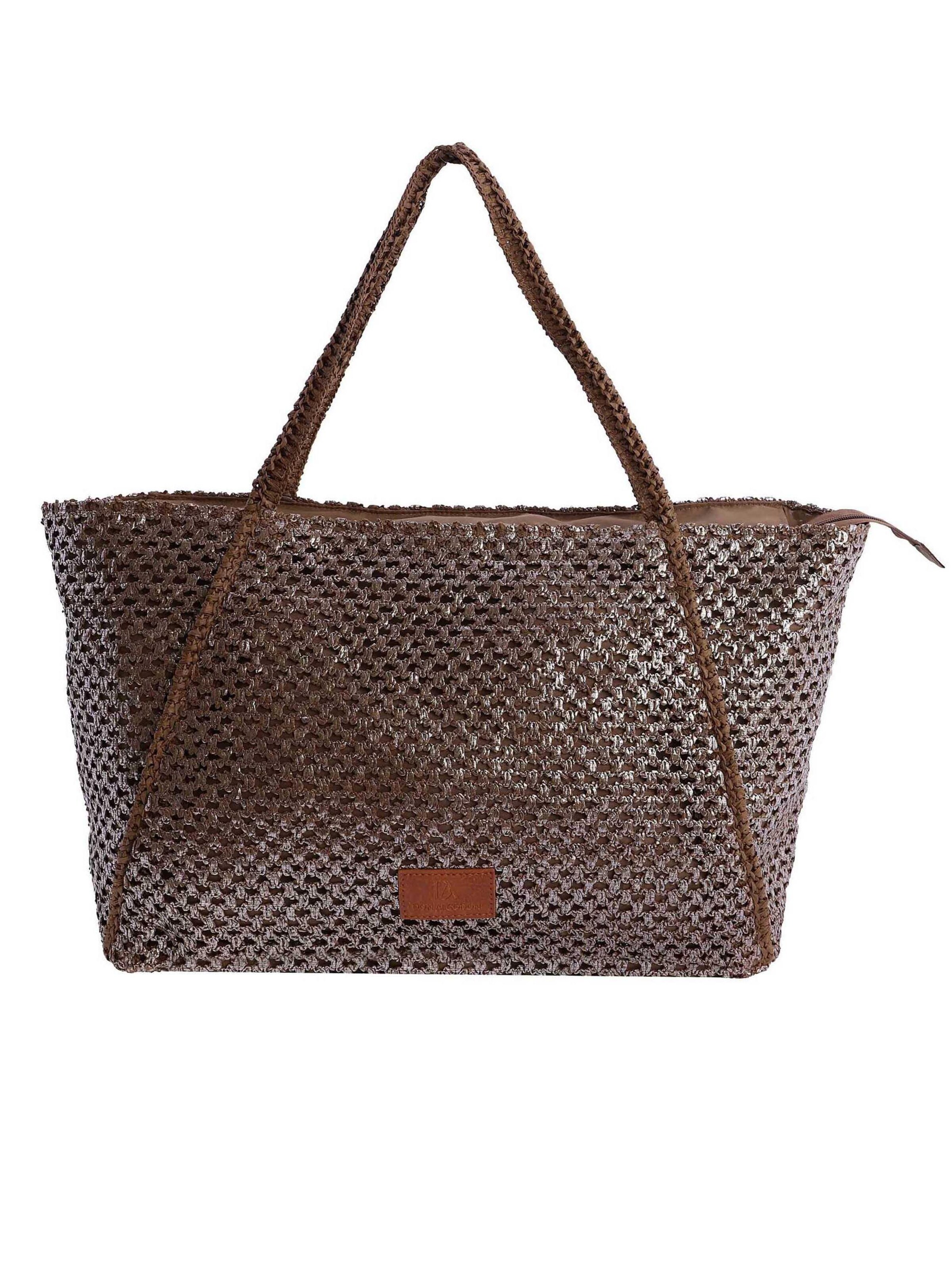 Don Algodon - Shopper 'Taline' en marrón: frente