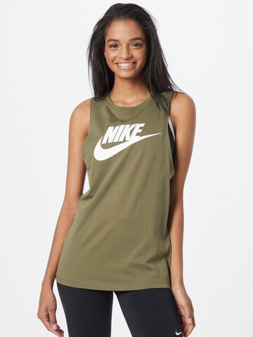 Haut Nike Sportswear en vert : devant