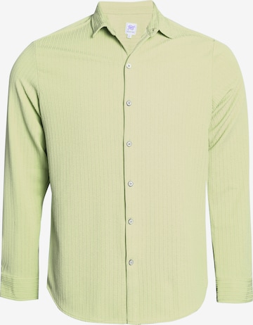 Campus SutraRegular Fit Košulja 'Thomasin' - zelena boja: prednji dio