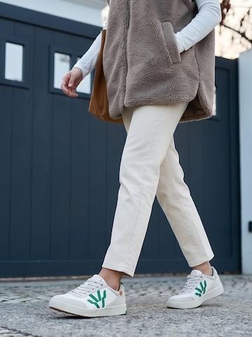 SAOLA Lace-up shoe 'Cali W White Forest' in Green