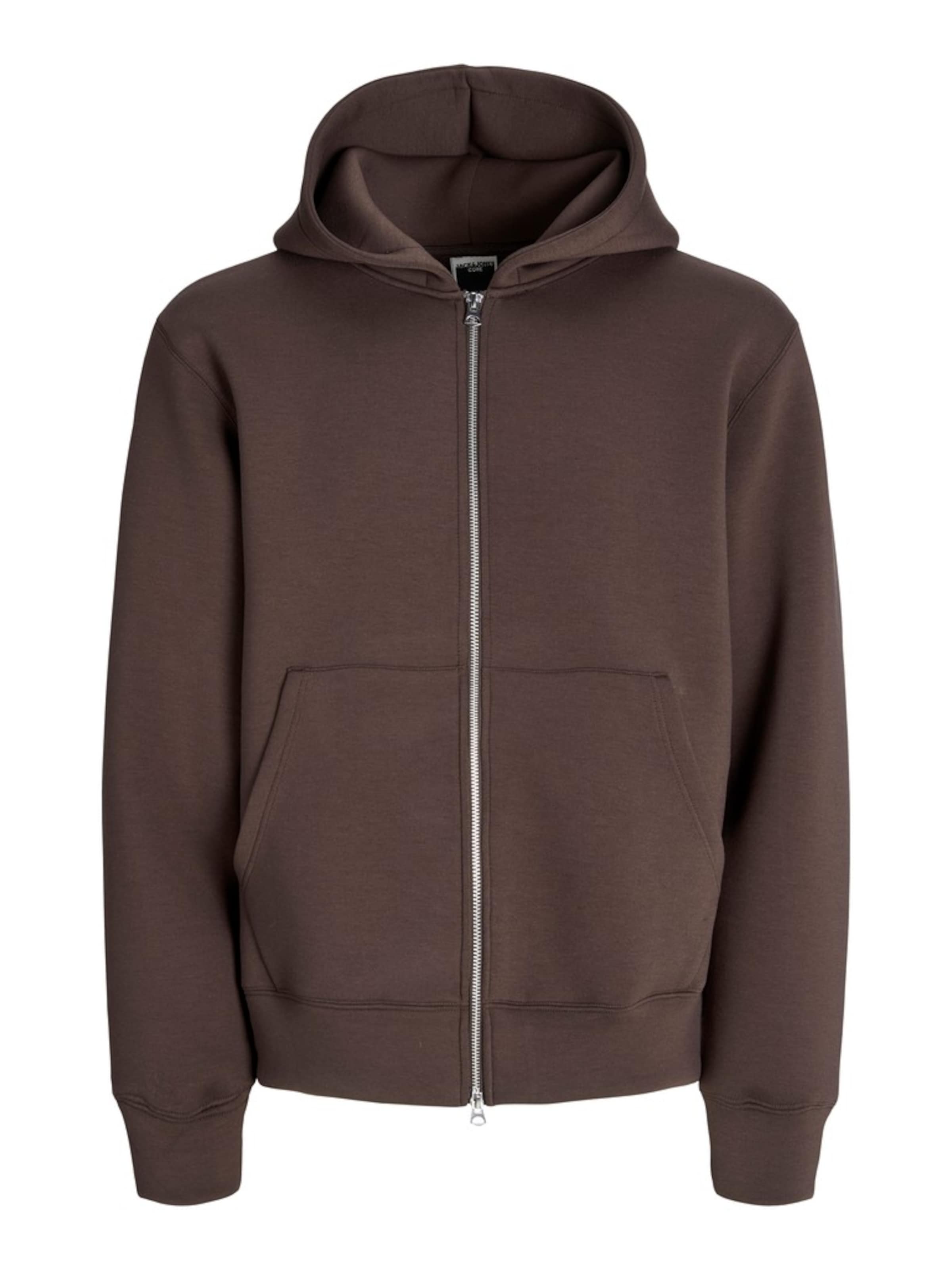 Giacca di felpa 'JWHCOVER' in M JACK & JONES di colore cioccolato, Visualizzazione prodotti