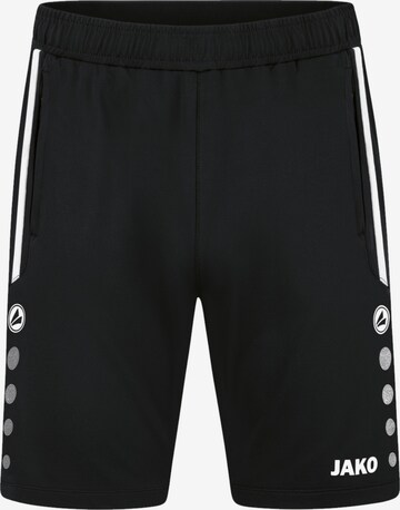 JAKO Workout Pants in Black: front