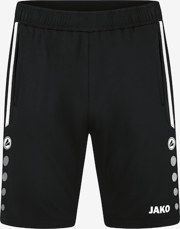 JAKO Regular Workout Pants in Black: front