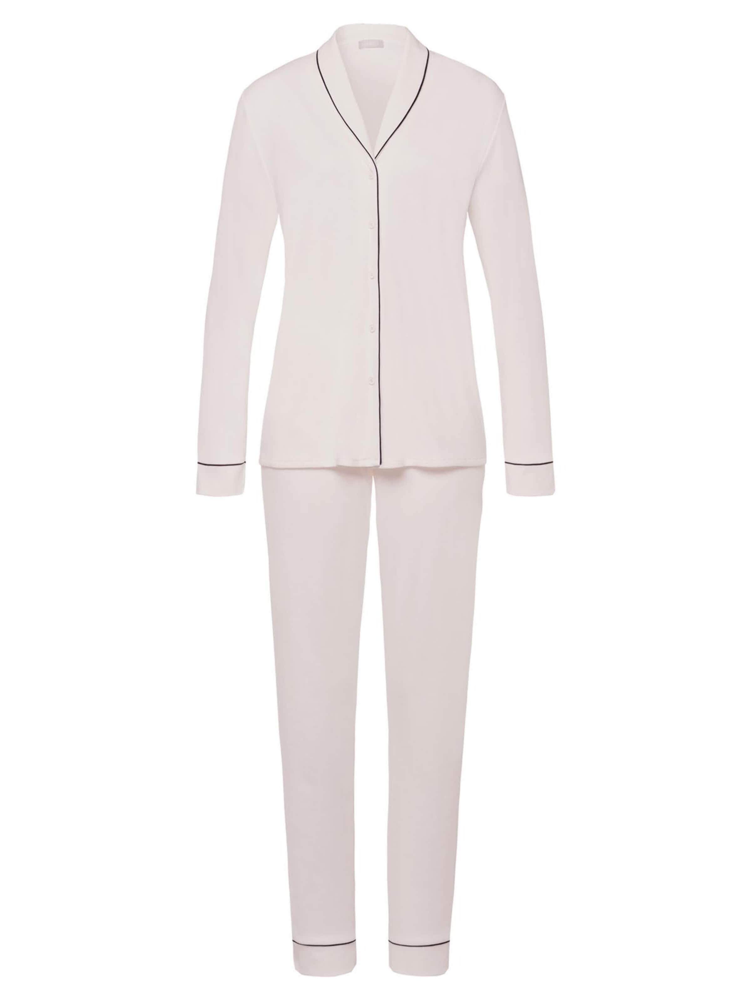 Hanro Pajama 'Natural Comfort' in White: front