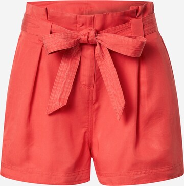 Superdry Pleat-Front Pants in Red: front