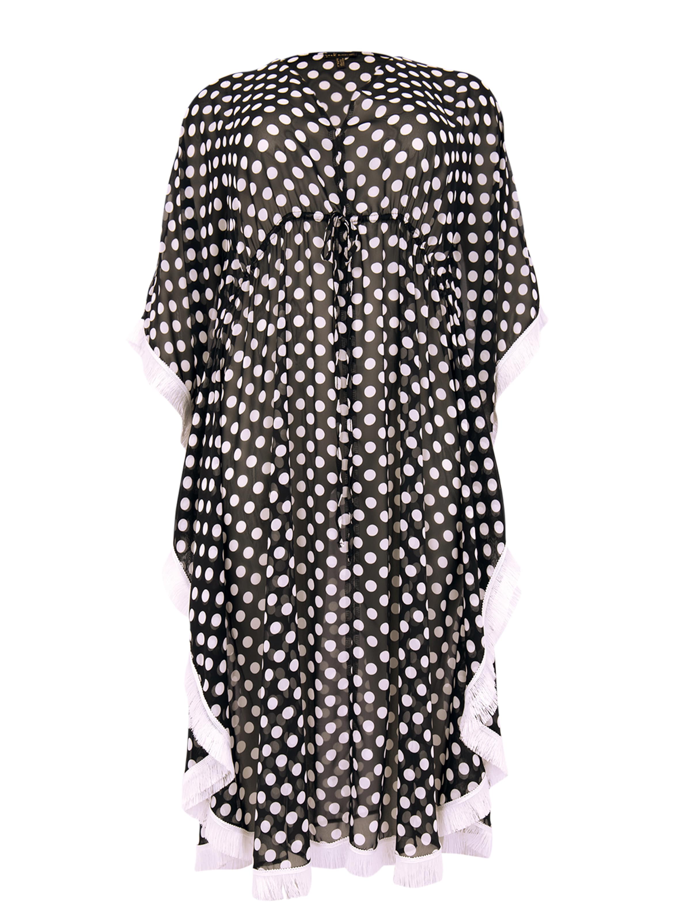 Vêtement de plage YOEK en noir : devant