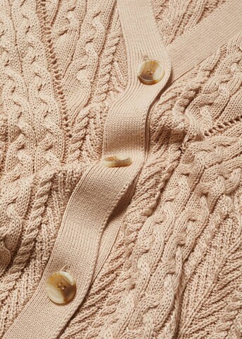 MANGO Cardigan 'Diagonal' i brun