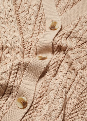 MANGO Cardigan 'Diagonal' i brun