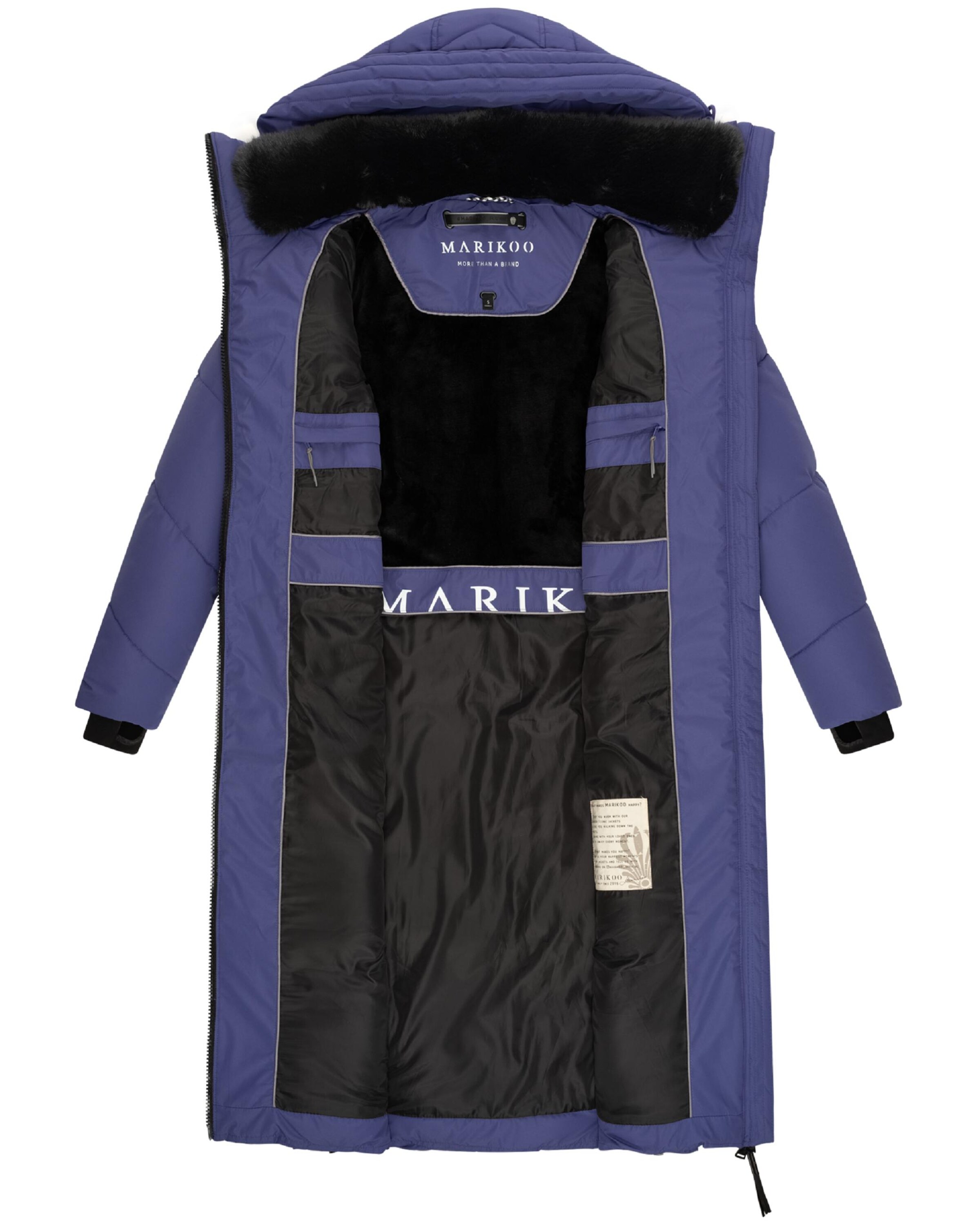 MARIKOO Winter coat 'Nadaree XVI' in Purple
