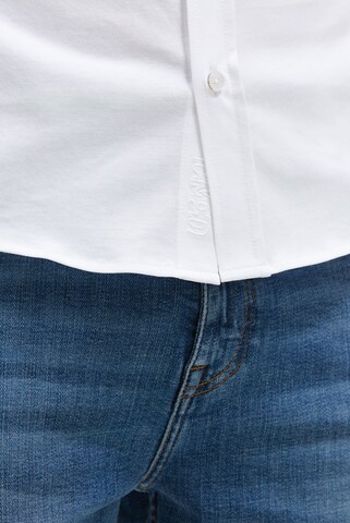 CMPD Slim fit Button Up Shirt in White