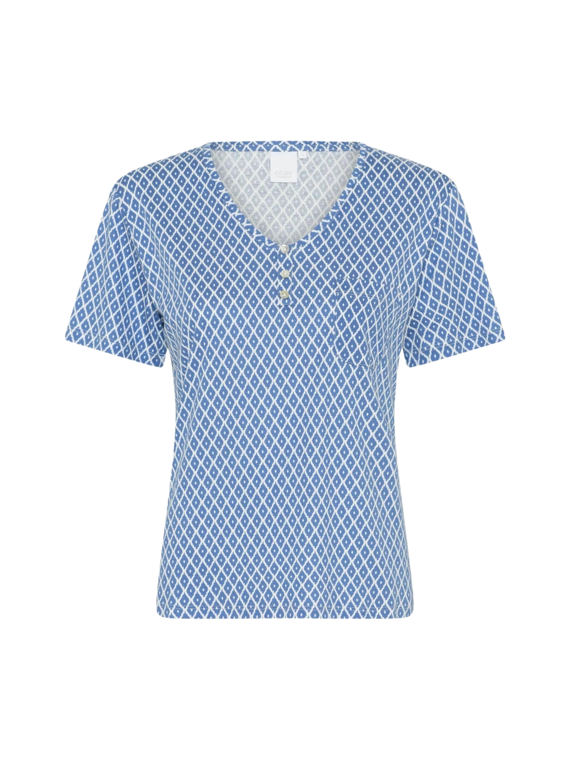 Camicia da notte &#x27;Jordan&#x27; di CCDK Copenhagen in blu: frontale