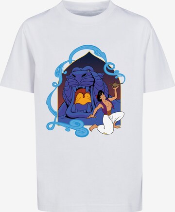 Maglietta 'Disney Aladdin Cave Of Wonders' di F4NT4STIC in bianco: frontale