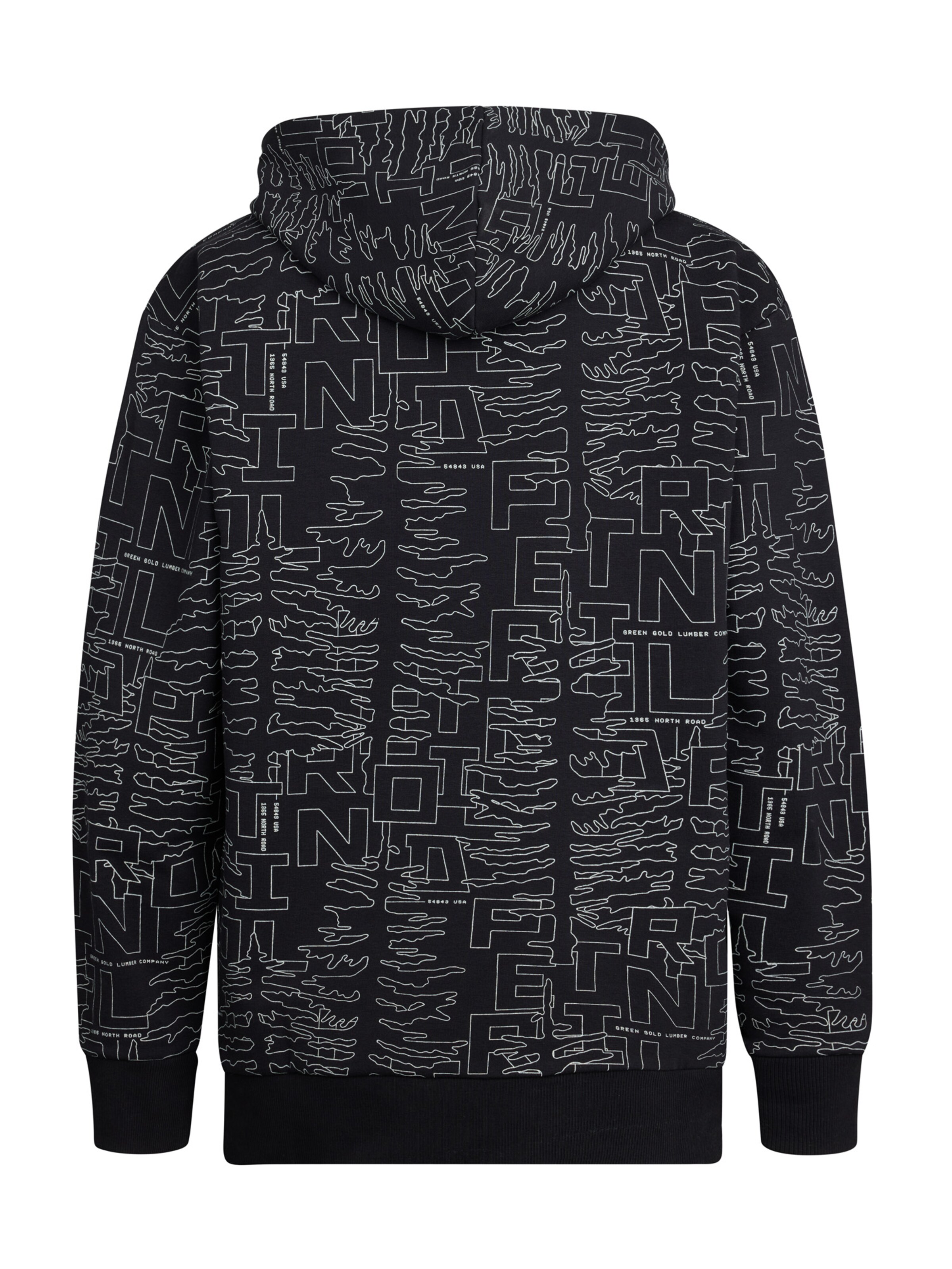 Petrol Industries Sweatshirt 'Blue Ridge' in Black