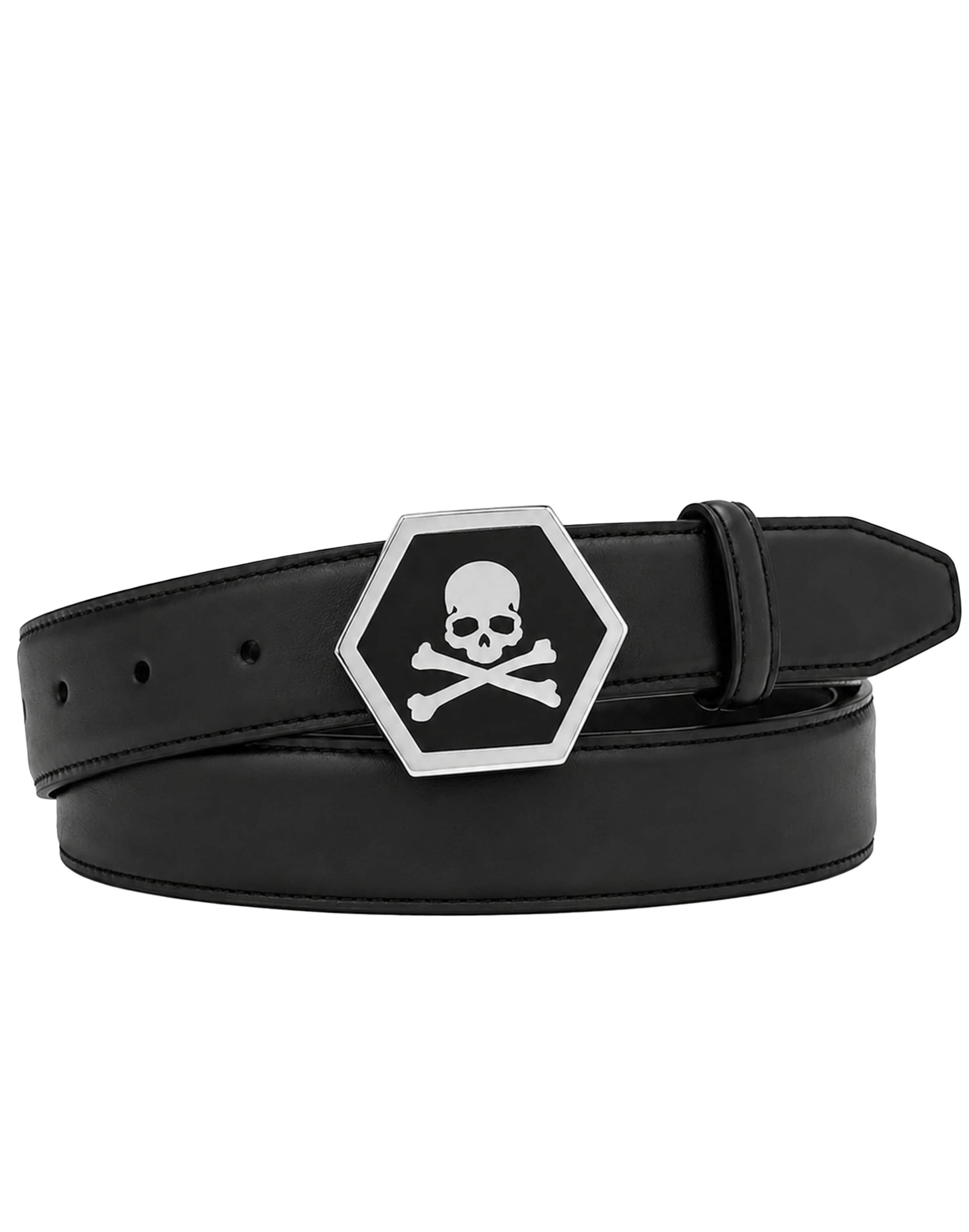 Philipp Plein Belt in Black: front