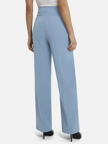 Nicowa Regular Klassische Anzughose 'COREANA' mit Zierknöpfen in Blau