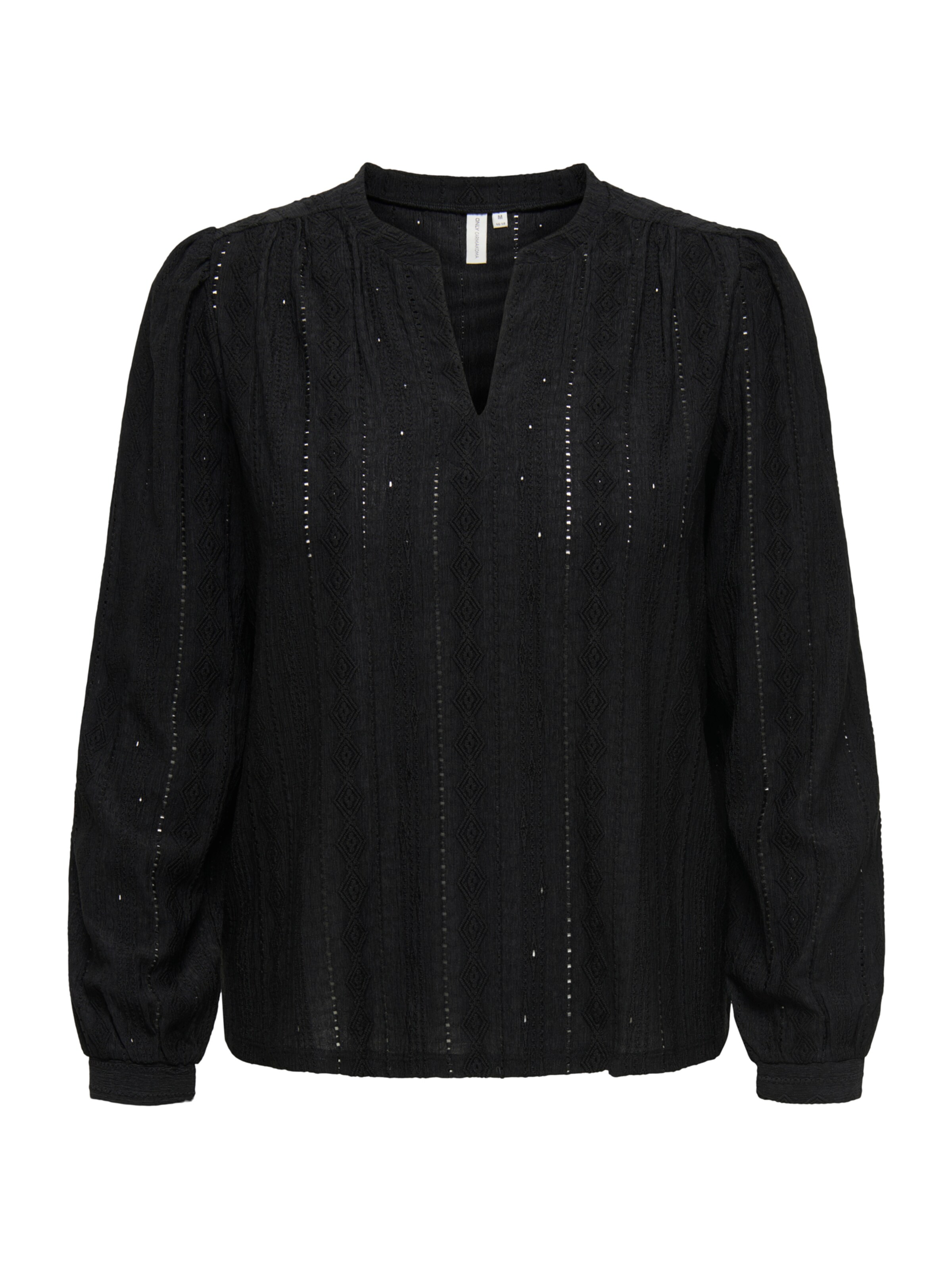 Camicia da donna 'CARMINNA' di ONLY Carmakoma in nero: frontale