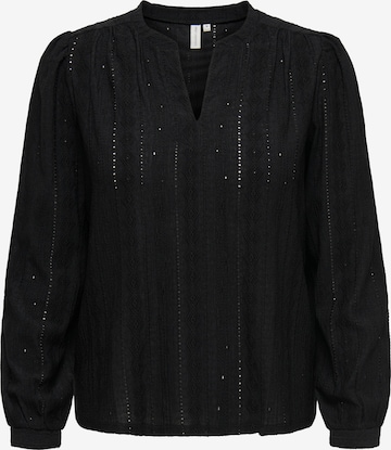 Camicia da donna 'CARMINNA' di ONLY Carmakoma in nero: frontale