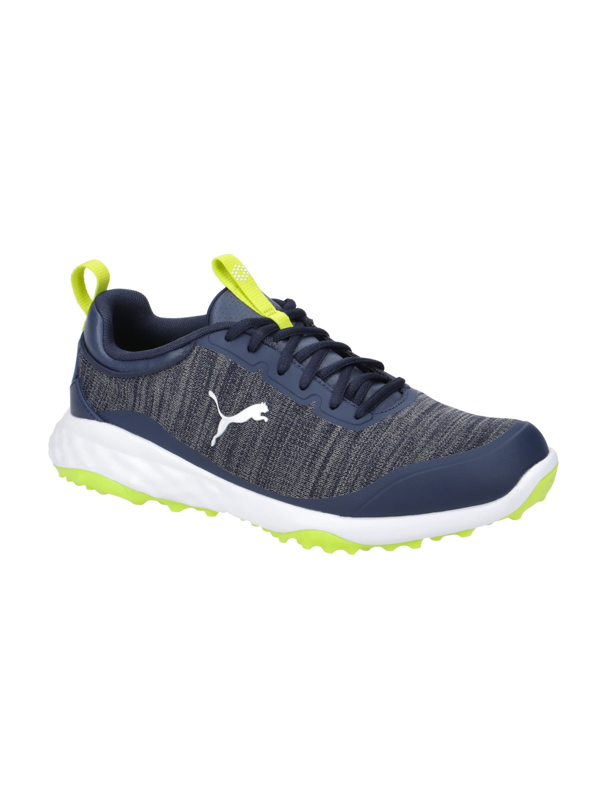 PUMA Athletic Lace-Up Shoes 'Puma FUSION PRO Schuhe blau gelb Herren Sneaker 377041' in Blue: front