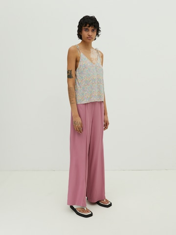 Wide leg Pantaloni con piega frontale 'Victoria' di EDITED in rosa